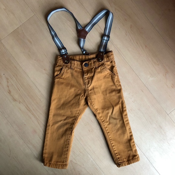 boys pants with suspenders